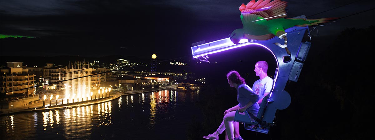 Parakeet Pete's Waterfront Zipline in Branson, Missouri