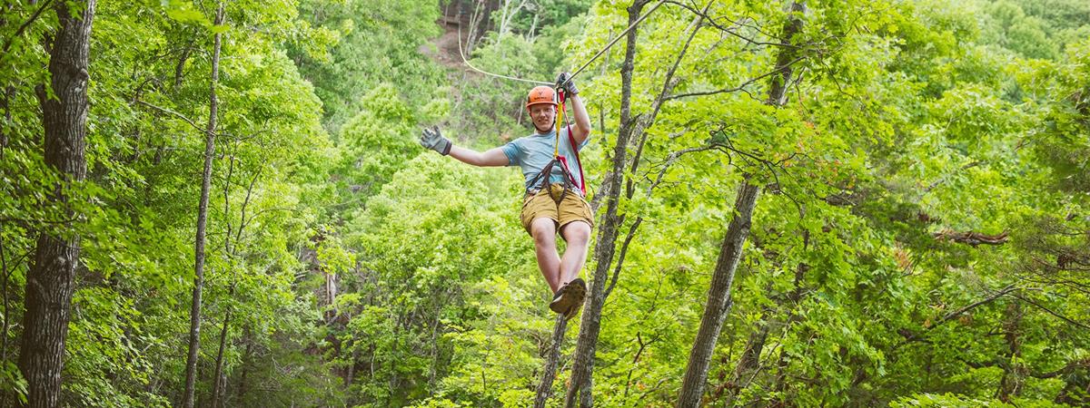 Zipline Canopy Tour in Branson, Missouri